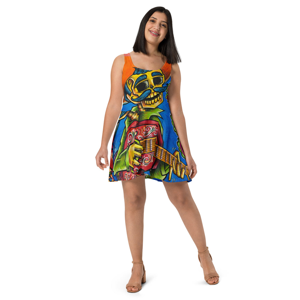 El Moises - Los Cantos - All Over Print Skater Style Dress