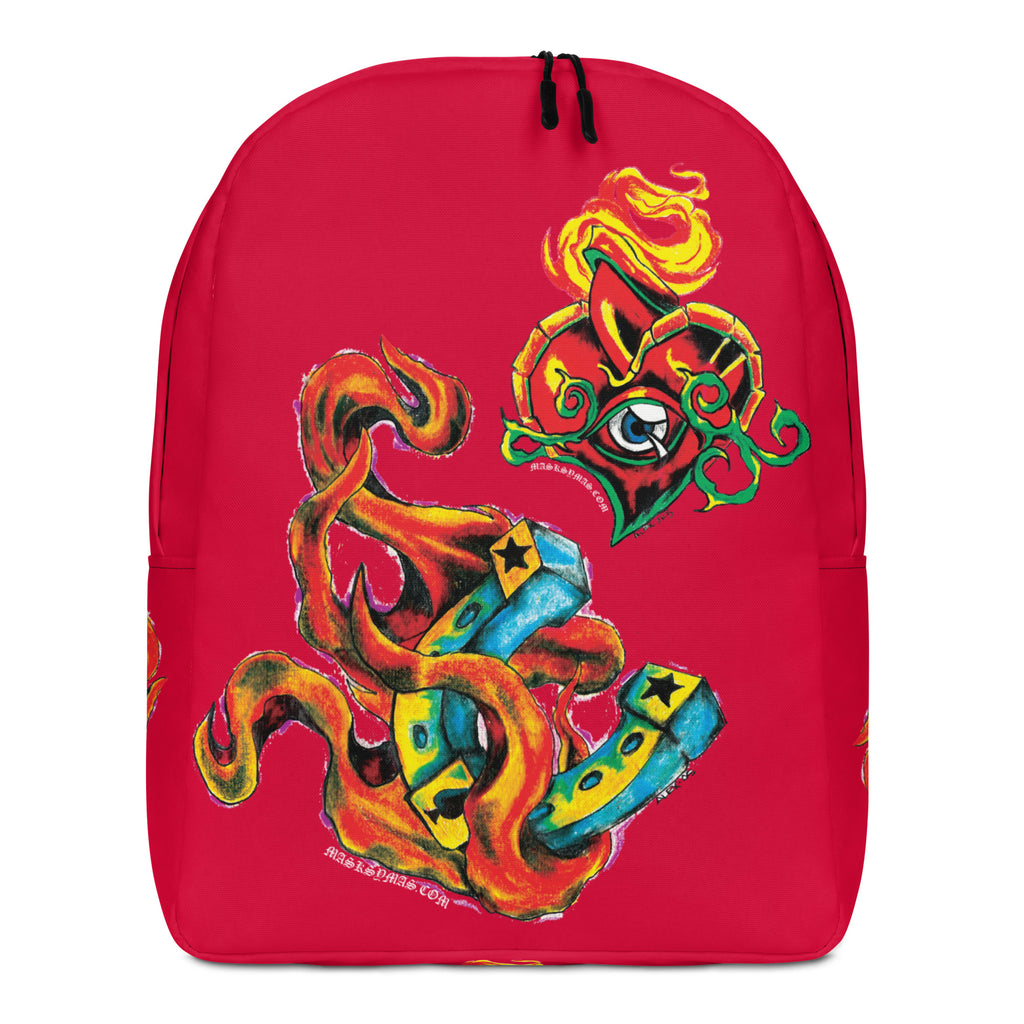 Suenos Remix - Crimson Red Minimalist Backpack
