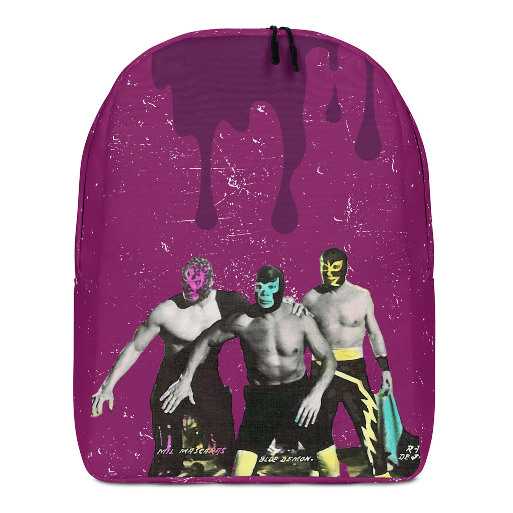 3 Wrestlers Abstract Drip Backpack
