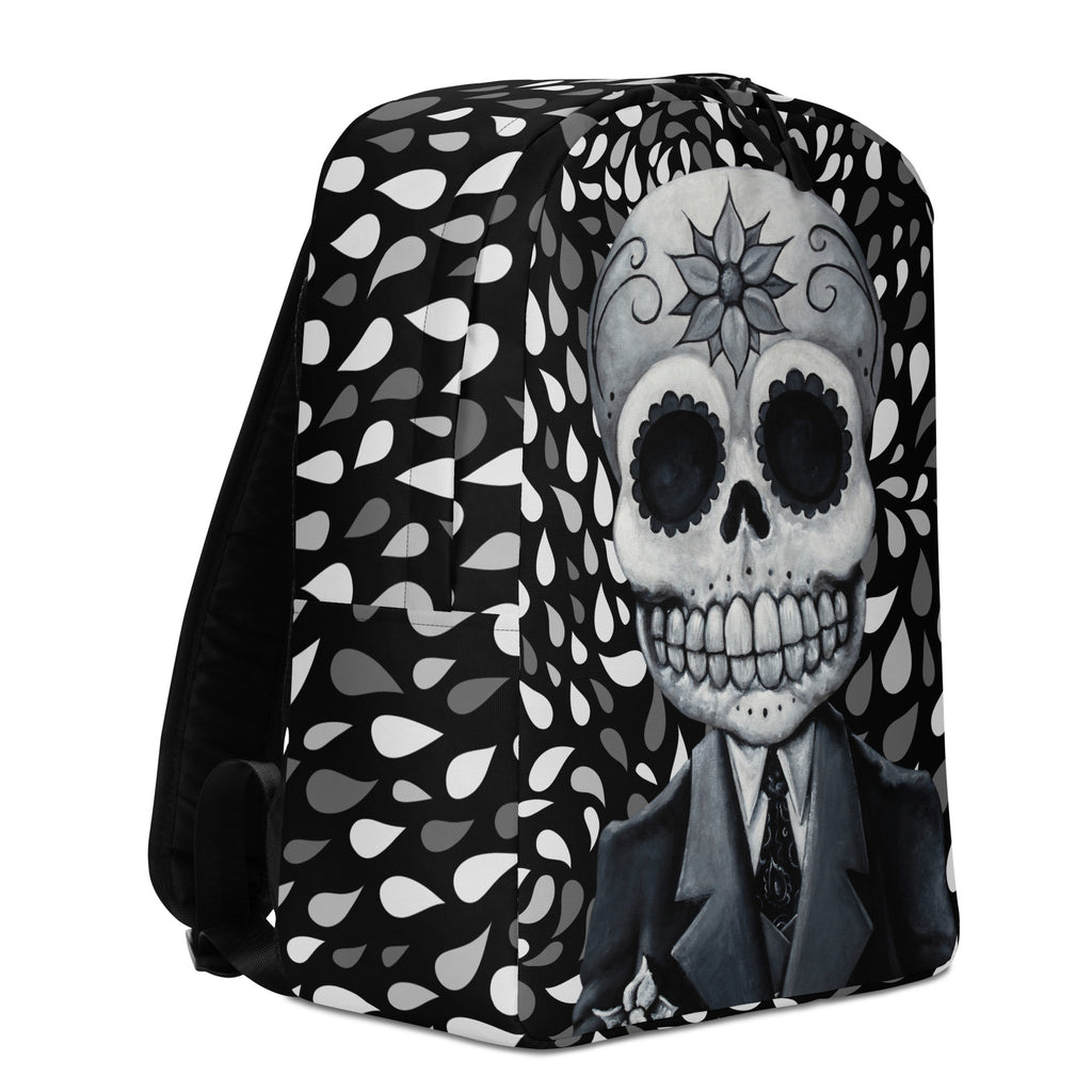 B&W Tuxedo Skeleton Backpack
