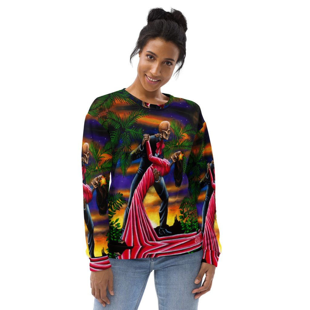 D Briggs - Couple - All Over Print Recycled Unisex Sweatshirt