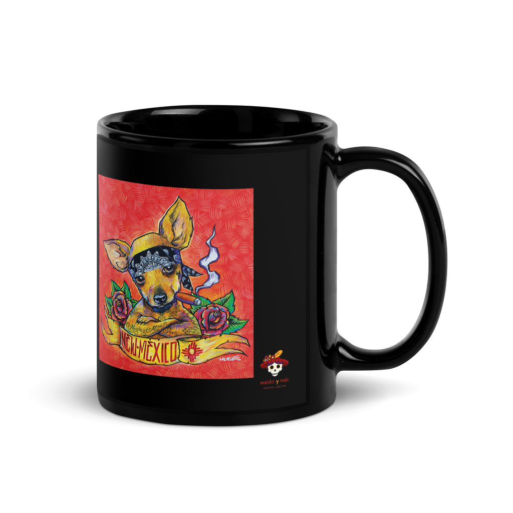 El Moises - NM Chihuahua - Black Glossy Mug - 2 Size Options