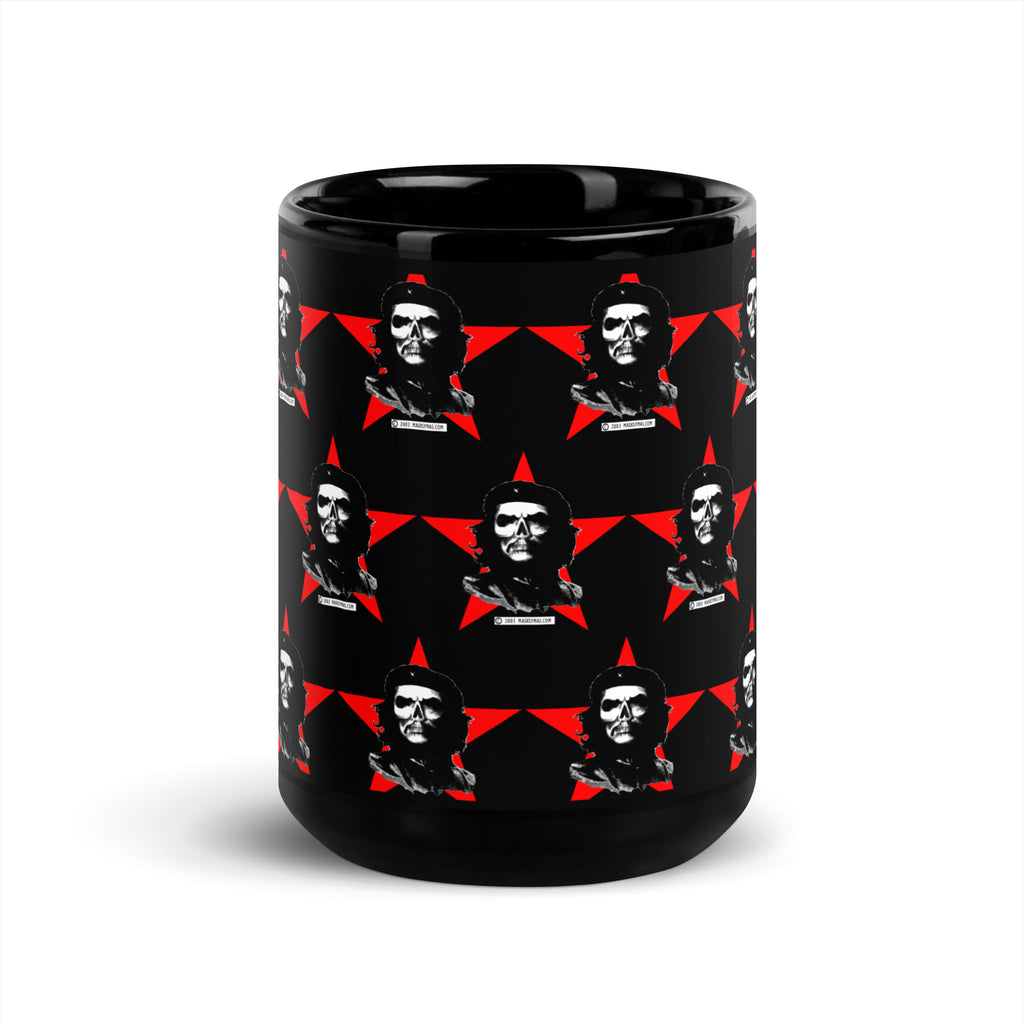 Che Pattern - 15 oz Black Glossy Mug