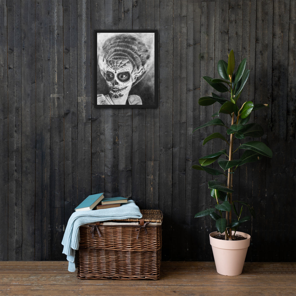 Muerto Bride of Frank - Framed canvas