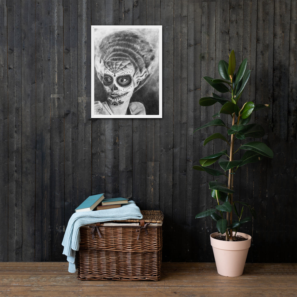 Muerto Bride of Frank - Framed canvas