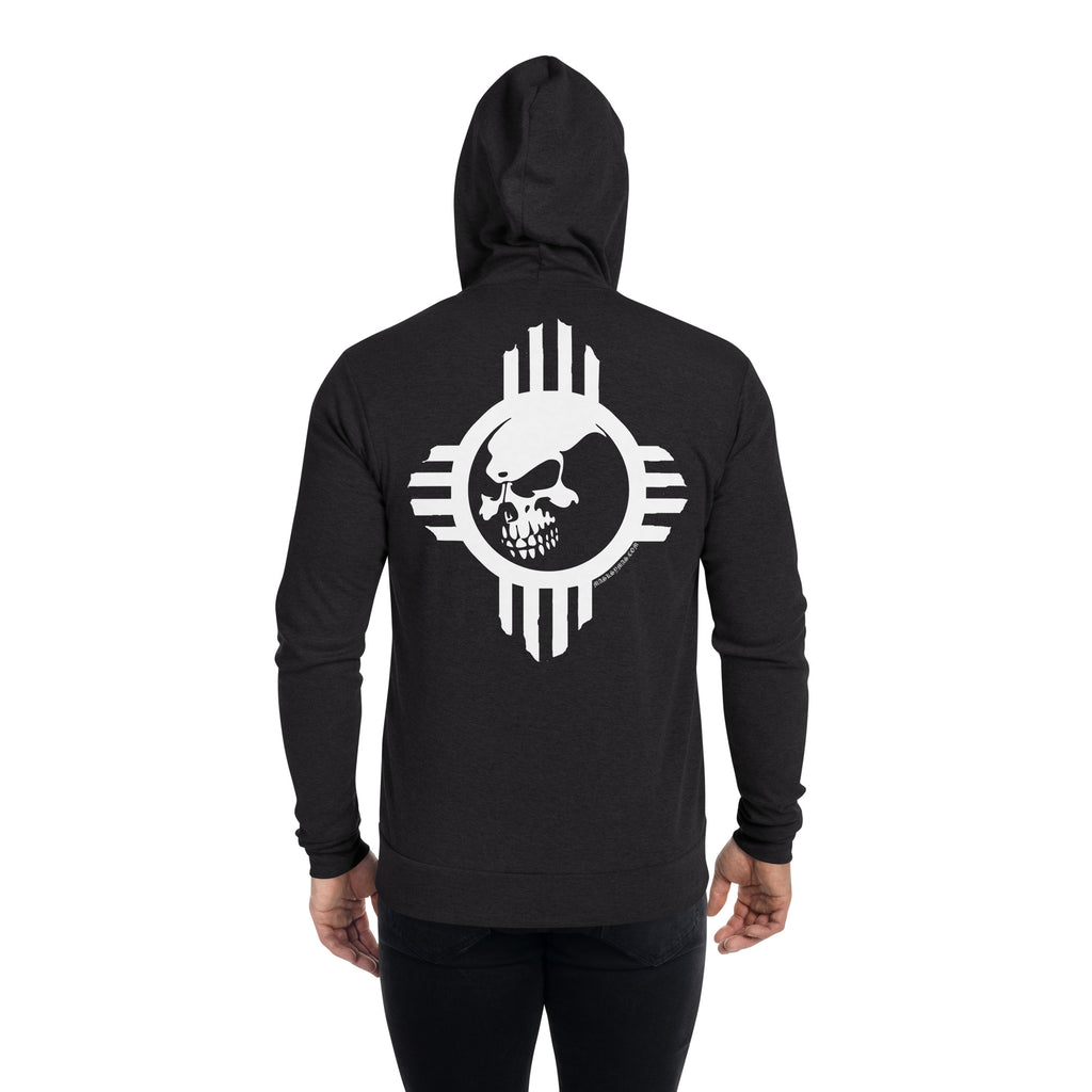Zia Skull - Lightweight Unisex Zip Hoodie - 3 Colors – Masks
