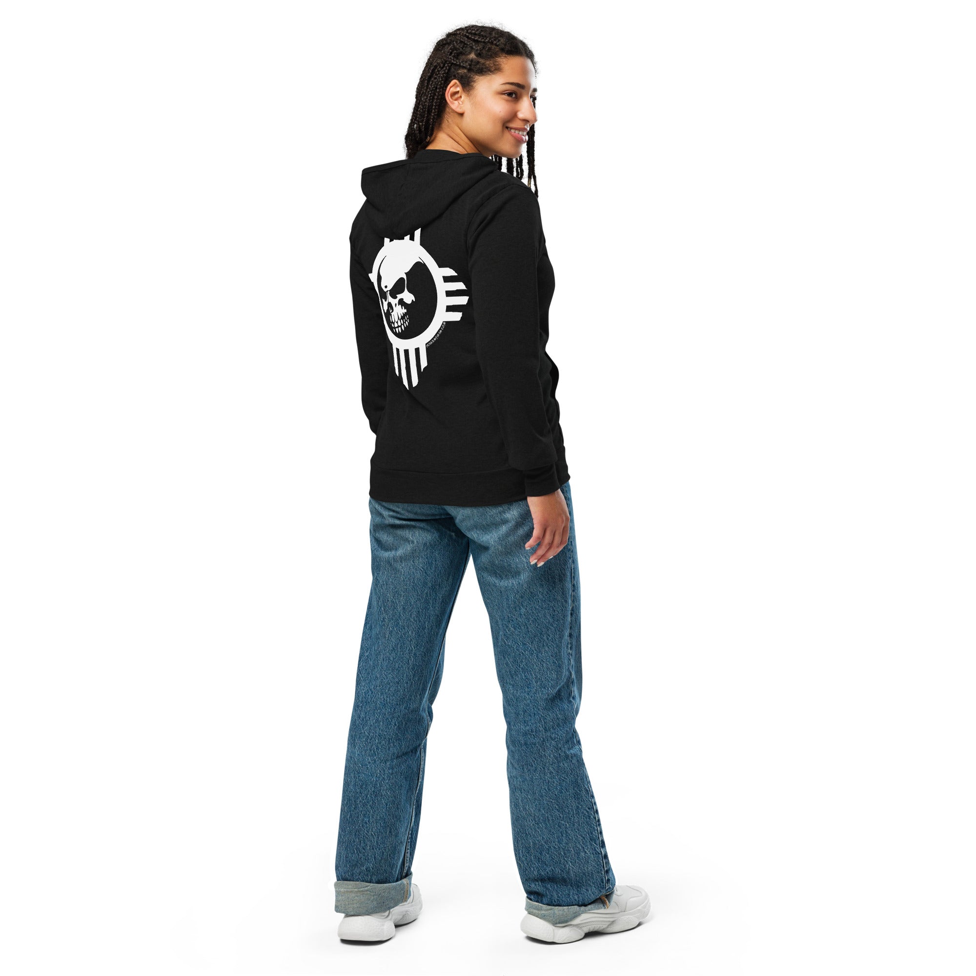 Zia Skull - Lightweight Unisex Zip Hoodie - 3 Colors – Masks