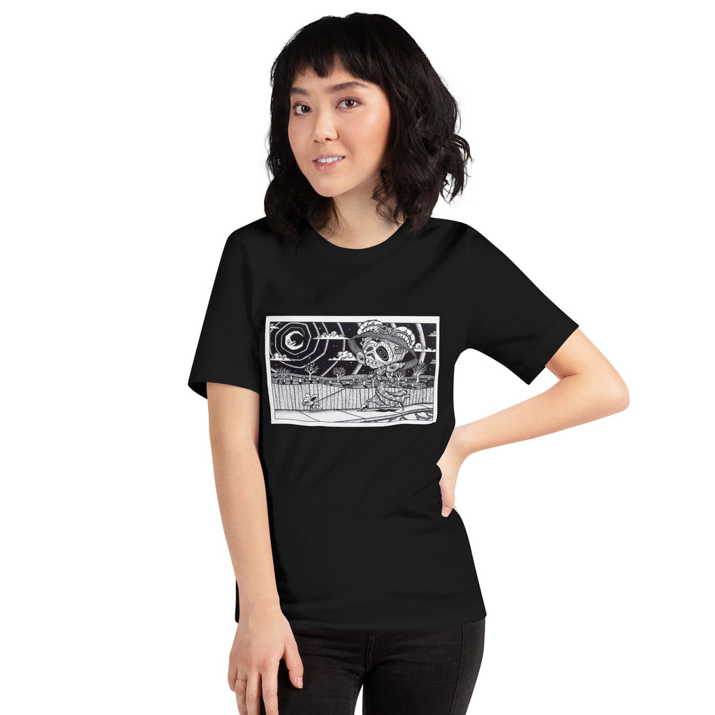 Brandon Maldonado - Catrina de La Noche - Lightweight Unisex T-shirt - DTFlex Print
