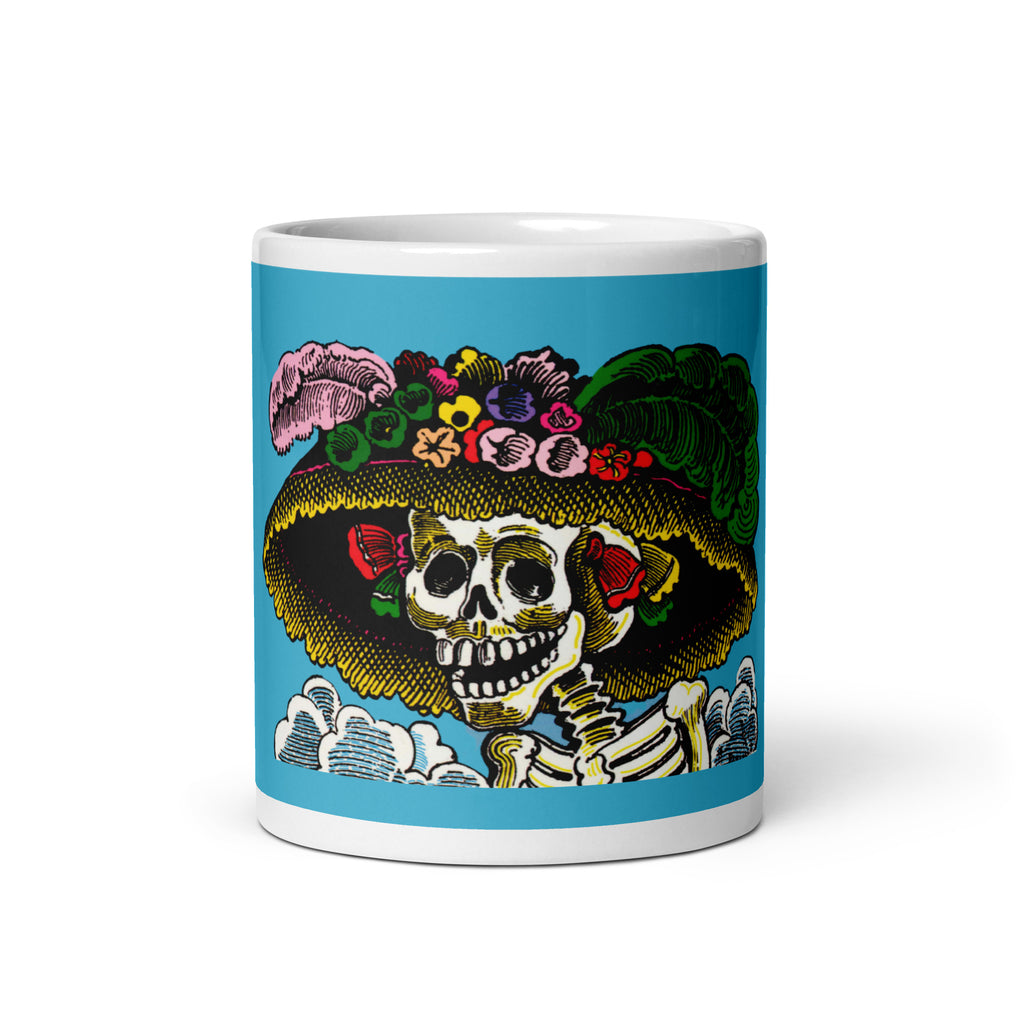 Catrina in Color - White Glossy Mug - 3 Size Options