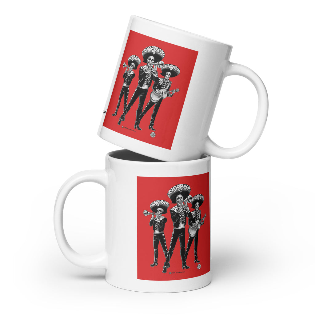 D Briggs - Mariachis - White Glossy Mug - 3 Size Options