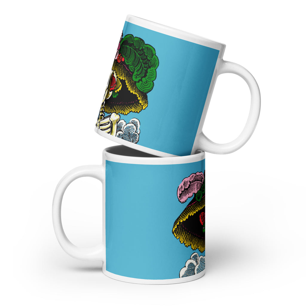 Catrina in Color - White Glossy Mug - 3 Size Options