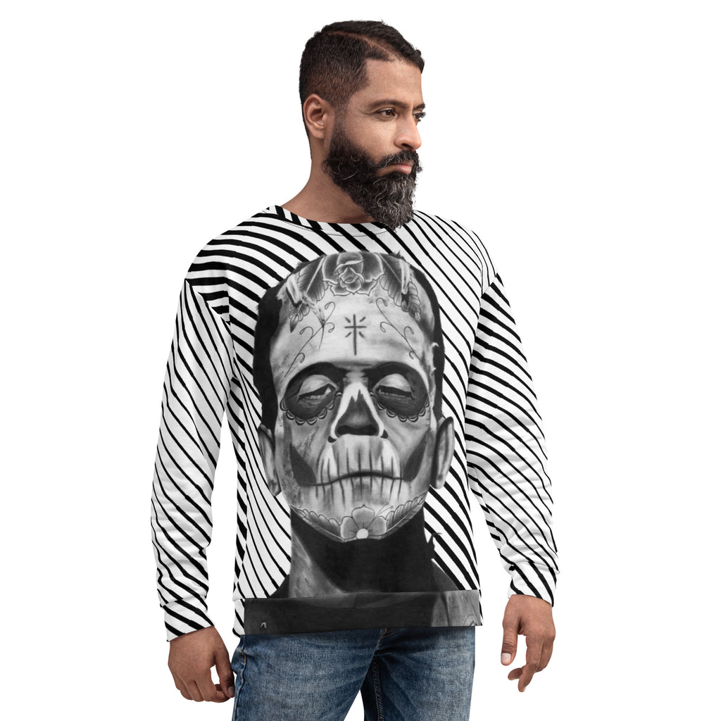 Muerto Frank - All Over Print Recycled Unisex Sweatshirt